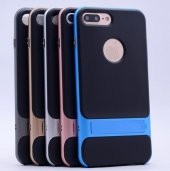 İPhone 7 Mavi Stantlı Kılıf - 1