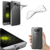 Galaxy S5 Şeffaf İnce Kılıf + Ekran Koruyucu Cam - 2