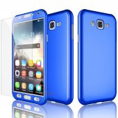 Samsung J7 2015/ J7 Core 360 Tam Koruma kılıf +Ekran Koruyucu Cam - 1