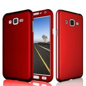 Samsung J7 2015/ J7 Core 360 Tam Koruma kılıf +Ekran Koruyucu Cam - 3
