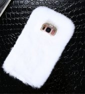 Galaxy S8 Düz Renkli Peluş Kapak - 2