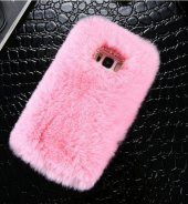 Galaxy S8 Düz Renkli Peluş Kapak - 4