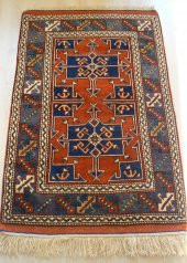 El Dokuma Kök Boya Ayvacık Yörük Halı 122x200 - 2