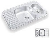 UKİNOX EVYE 775X490 0.80 MM 1.5 GÖZ DÜZ SOL DAMLALIKLI - 1