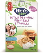Hero Baby 200Gr Sütlü Peynirli Pekmezli 8 Tahıllı 2 Li Set Kaşık Maması - 2