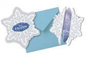 Elsa Frozen 6 Davetiye+6 Zarf Doğum Günü Davetiyesi Karlar Ülkesi - 1