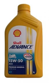 SHELL ADVANCE 4T AX5 15W50 - 1 LİTRE - 1