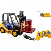 R/C Uzaktan Kumandalı Şarjlı 6 Kanal Oyuncak İş Makinesi Forklift - 1