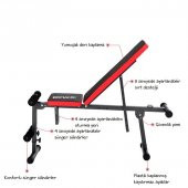 Dynamic Strong Çok Fonksiyonlu Ayarlanabilir Mekik, Ağırlık, Bench Sehpası - Kargo Bedava - 4