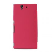 Sony Xperıa Z L36H Mıknatıslı Flip Case Kılıf Pembe - 2