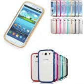 Samsung I9300 S3 Bumper Çerçeve Kılıf Siyah - 1