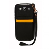 FitCase Samsung Galaxy S3 (I9300) BADI Kartlıklı Arka Kapak Siyah - 1
