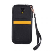 FitCase Samsung Galaxy S4 (I9500) BADI Kartlıklı Arka Kapak Siyah - 1