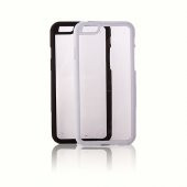 iPhone 6 4,7 inç Çerçeveli Soft Silikon Siyah - 1