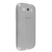 FitCase Samsung S3 (I9300) Çerçeveli Soft Silikon Beyaz - 1