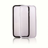 FitCase Samsung S4 (I9500) Çerçeveli Soft Silikon Beyaz - 1