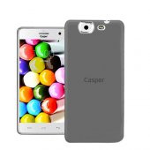 Casper VIA V8C Kılıf Soft Silikon Şeffaf-Siyah Arka Kapak - 1