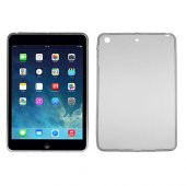 iPad Mini / Mini 2 / Mini 3 Kılıf Şeffaf/Siyah Silikon Arka Kapak - 1