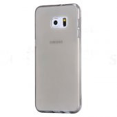 Samsung Galaxy S6 (G920) Kılıf Soft Silikon Şeffaf-Siyah Arka Kapak - 1