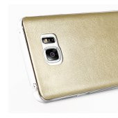 FitCase Samsung Galaxy A3 (A300) Kılıf Deri Dokulu Arka Kapak Siyah - 2