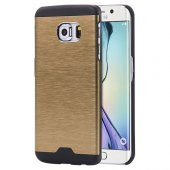 Samsung S6 G920 Metal Arka Kapak Motomo Gold - 1