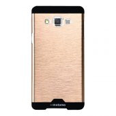 Samsung Galaxy E5 Metal Arka Kapak Motomo Gold - 1