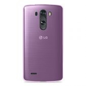 LG G3 Kılıf Soft Silikon Şeffaf-Pembe Arka Kapak - 1