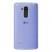 LG G4 Stylus Kılıf Soft Silikon Şeffaf-Mavi Arka Kapak - 1