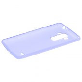 LG G4 Stylus Kılıf Soft Silikon Şeffaf-Mavi Arka Kapak - 2