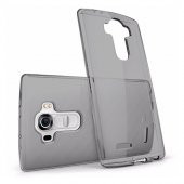 LG G4c 5.0" Kılıf Soft Silikon Şeffaf-Siyah Arka Kapak - 1