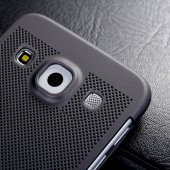 Samsung Galaxy A7 (A700) Loopee Point Sert Arka Kapak Gri - 8