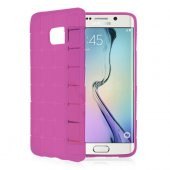 FitCase Samsung S6 (G920) Plaid Silikon Arka Kapak Pembe - 1