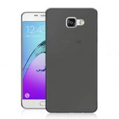 Samsung Galaxy A7 2016 (A710) Kılıf Soft Silikon Şeffaf-Siyah Arka Kapak - 1
