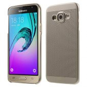 Samsung Galaxy J3 (J300) Loopee Point Sert Arka Kapak Gold - 1