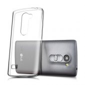 LG Leon (H324) Kılıf Soft Silikon Şeffaf Arka Kapak - 1