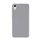 HTC Desire 728 Kılıf Soft Silikon Şeffaf-Siyah Arka Kapak - 1