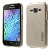 Samsung Galaxy J1 Kılıf Motomo Sert Arka Kapak Gold - 1