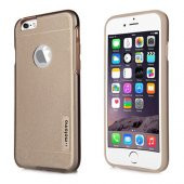 iPhone 4 / 4S Kılıf Motomo Sert Arka Kapak Gold - 1