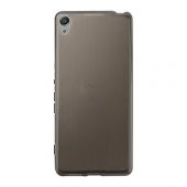 Sony Xperia X Kılıf Soft Silikon Şeffaf-Siyah Arka Kapak - 1