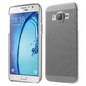 Samsung Galaxy On5 (G5520) Loopee Point Sert Arka Kapak Silver - 1