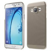 Samsung Galaxy On7 (G600) Loopee Point Sert Arka Kapak Gold - 1
