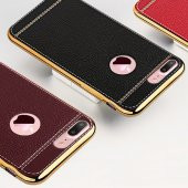 FitCase Laser Elegant iPhone 7-8 Plus Silikon Arka Kapak Kahverengi - 5