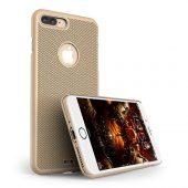 iPhone 7 Plus / 8 Plus Loopee Point Sert Arka Kapak Gold - 1