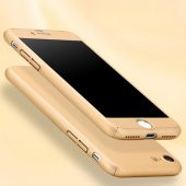 iPhone 7-8 360 Derece Koruma Arka Kapak Gold - 3