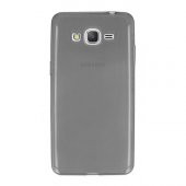 Samsung Galaxy Grand Prime Plus (G532) Kılıf Soft Silikon Şeffaf-Siyah Arka Kapak - 1
