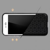 FitCase iPhone 7-8 2in1 Carbon Desen Arka Kapak Silver - 3
