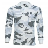 4018 Beyaz Kamuflaj Uzun Kol Sweatshirt XXL - 1