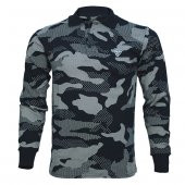 4018 Siyah Kamuflaj Uzun Kol Sweatshirt XXL - 1