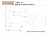 Kalender Dekor Rafael Calışma Masası Beyaz - 4