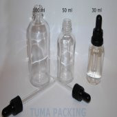 100ml Cam Şişe-Cam Damlalıklı-Sızdırmaz (Boş Şişe) - 1